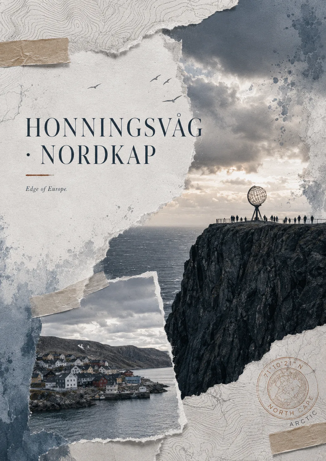 Nordkap-Plateau als windiges Sommer-Wetterplateau auf Magerøya